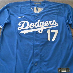 Brand NEW Los Angeles Dodgers Shohei Ohtani #17 Men's X-Large Jersey Blue